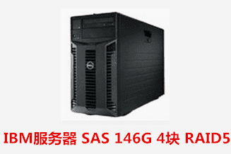 IBM服务器 SAS 146G 4块 RAID5　