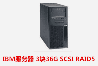 IBM服务器 3块36G SCSI RAID5 