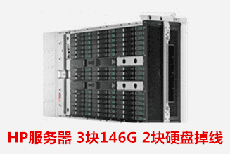 HP服务器3块SCSI 73G Raid 5