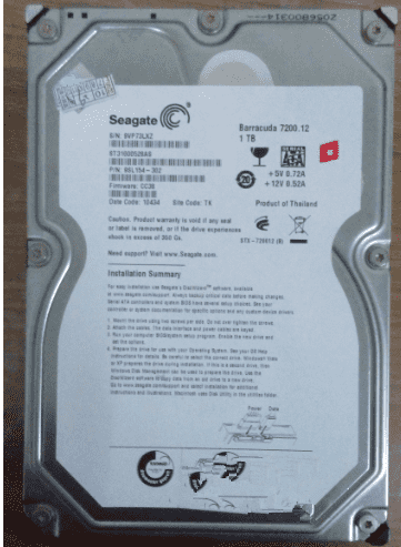 希捷1TB台式机硬盘