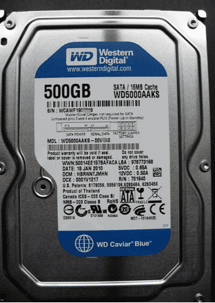 西数500G台式机硬盘