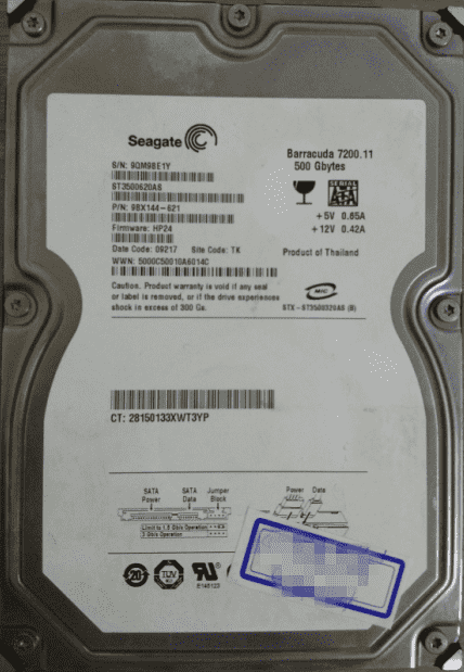 希捷500G台式机硬盘