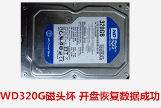 芮先生  WD320G台式机硬盘开盘数据恢复成功