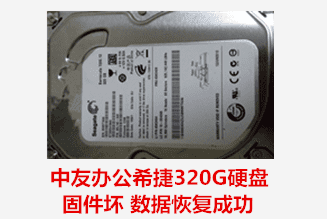 中友办公希捷320G硬盘 固件坏 数据恢复成功