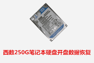 舒城博创西数250G开盘数据恢复成功