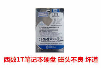 涡阳翟先生1T西数笔记本硬盘数据恢复成功案例展示