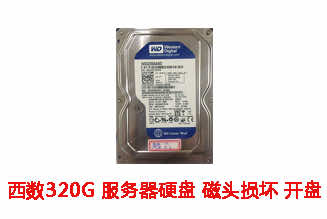 合肥周雷320G西数服务器硬盘开盘数据恢复成功案例展示