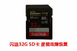 蚌埠桔子公社32G闪迪SD卡逻辑故障数据恢复成功案例展示