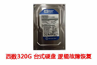 **机械320G西数台式机硬盘逻辑故障数据恢复成功案例展示