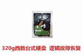 合肥梁女士西数320g硬盘逻辑故障数据恢复成功案例展示