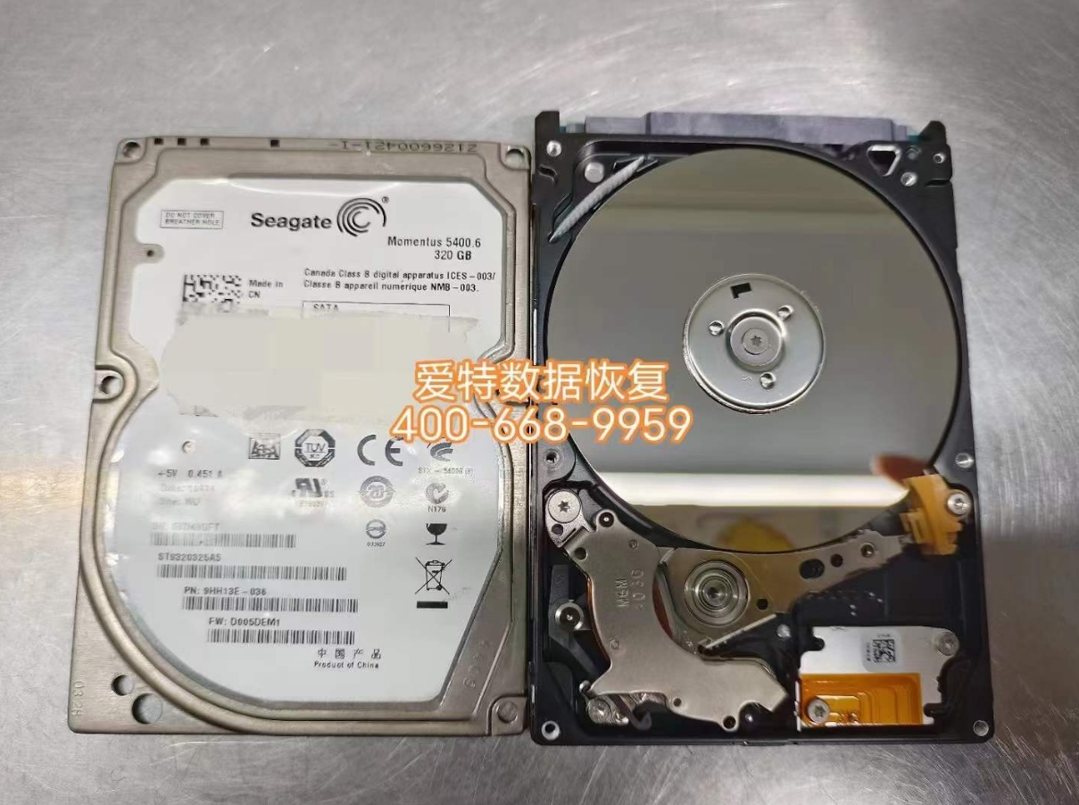希捷320G笔记本硬盘磁头损坏数据恢复!
