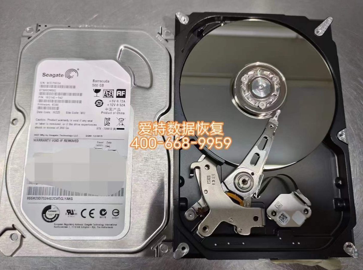 希捷500G台式机硬盘通电有异响数据恢复!
