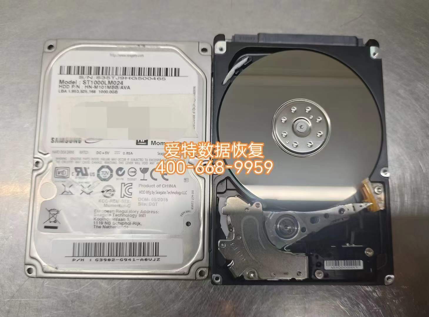 三星1T笔记本硬盘不识别数据恢复！