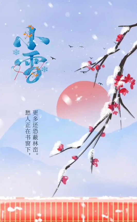 今日小雪，二十四节气的第20个节气