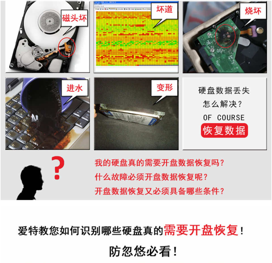 爱特教你如何识别哪些硬盘真需要开盘数据恢复?
