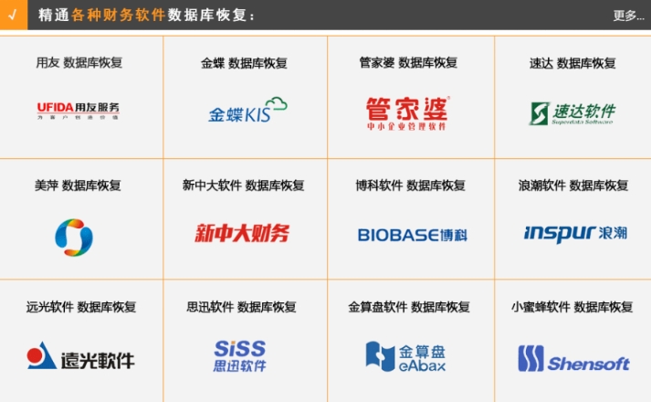 财务软件数据库恢复就找合肥爱特!